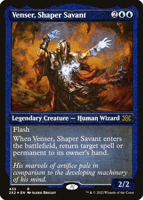 Venser, Shaper Savant from Double Masters 2022 (Rare)