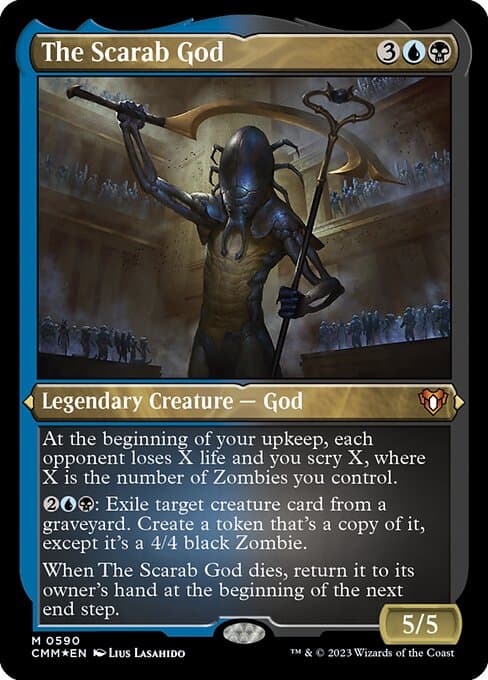 The Scarab God from Commander Masters (Mythic)