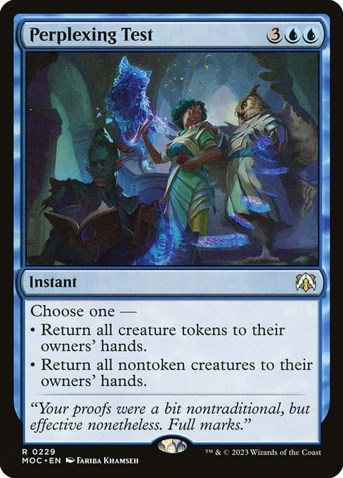 Perplexing Test from March of the Machine Commander (Rare)