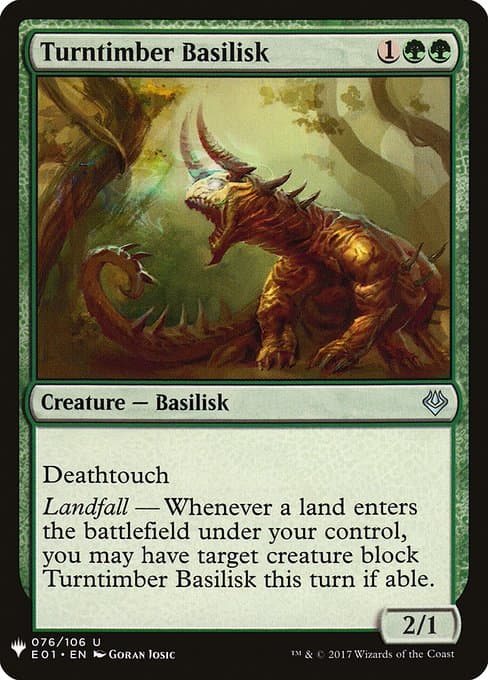 Turntimber Basilisk from The List (Uncommon)