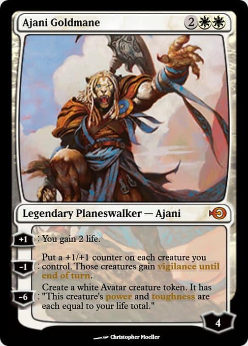 Ajani Goldmane from Magic Online Promos (Mythic)