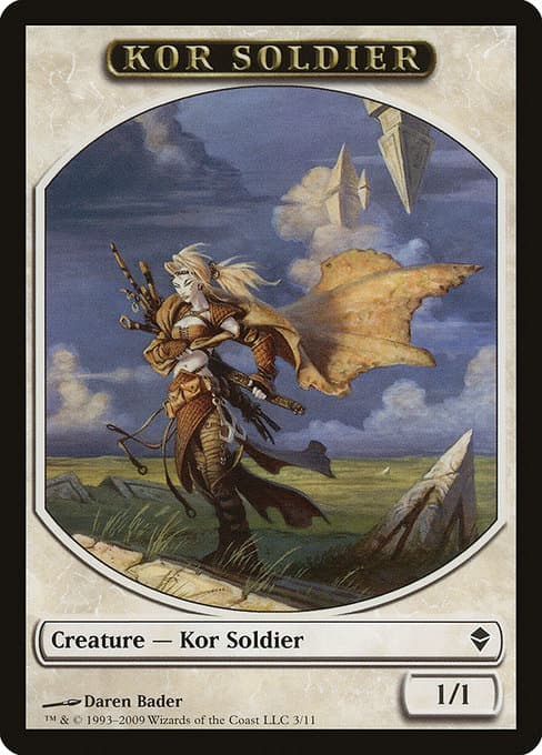 Kor Soldier from Zendikar Tokens (Common)