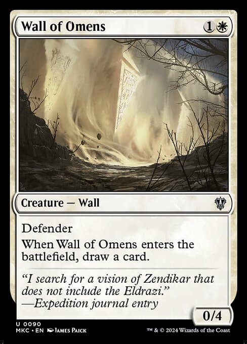 Wall of Omens from Murders at Karlov Manor Commander (Uncommon)