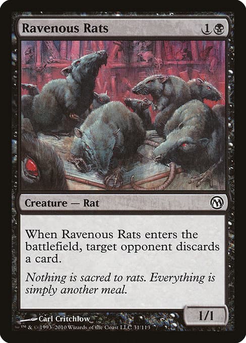 Ravenous Rats from Duels of the Planeswalkers (Common)