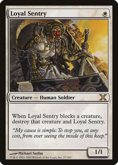 Loyal Sentry from Tenth Edition (Rare)