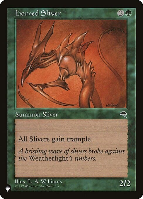 Horned Sliver from The List (Uncommon)