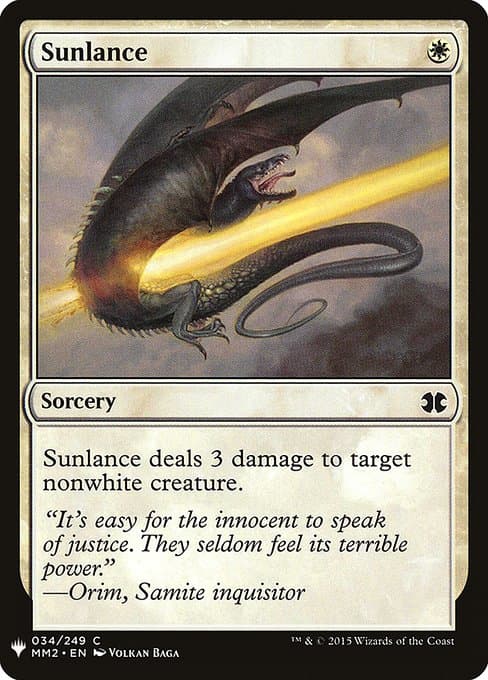 Sunlance from The List (Common)
