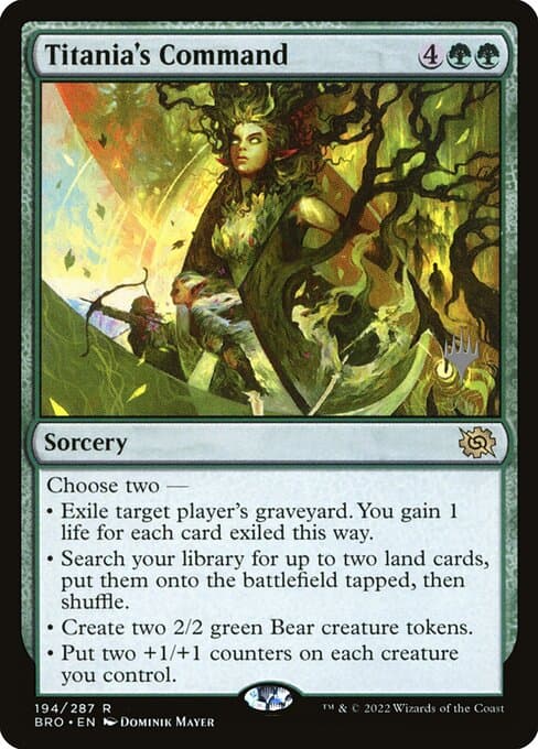 Titania's Command from The Brothers' War Promos (Rare)