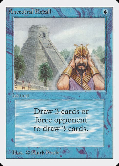 Ancestral Recall (Rare)