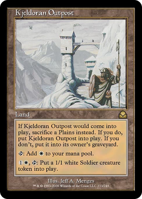 Kjeldoran Outpost from Masters Edition II (Rare)