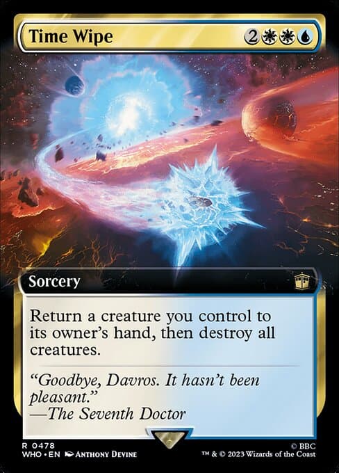 Time Wipe from Doctor Who (Rare)