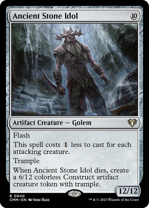 Ancient Stone Idol from Commander Masters (Rare)