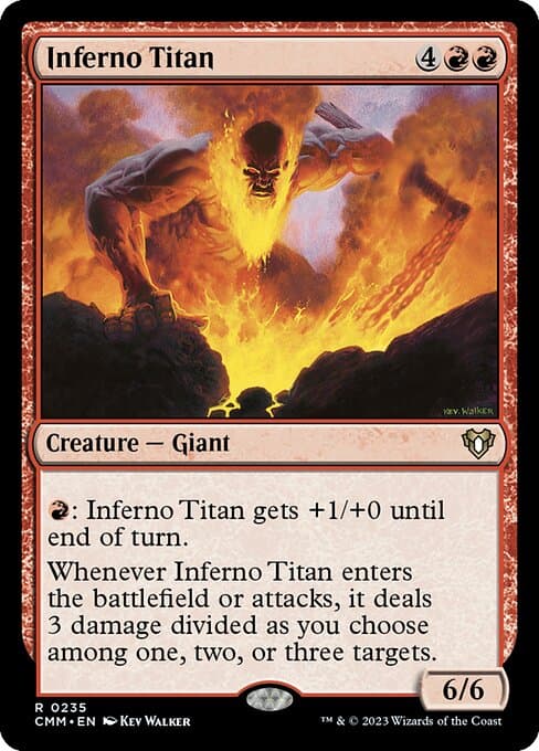Inferno Titan from Commander Masters (Rare)
