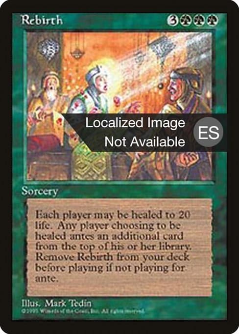 Rebirth from Fourth Edition Foreign Black Border (Rare)