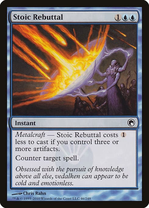 Stoic Rebuttal from Scars of Mirrodin (Common)