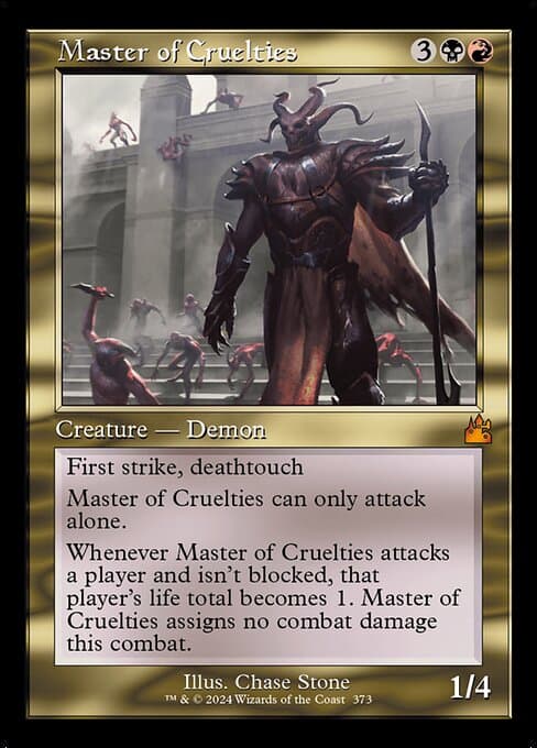 Master of Cruelties from Ravnica Remastered (Mythic)