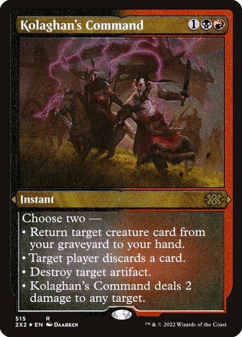 Kolaghan's Command from Double Masters 2022 (Rare)