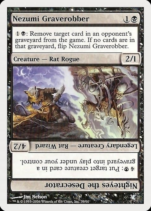 Nezumi Graverobber // Nighteyes the Desecrator (Uncommon)