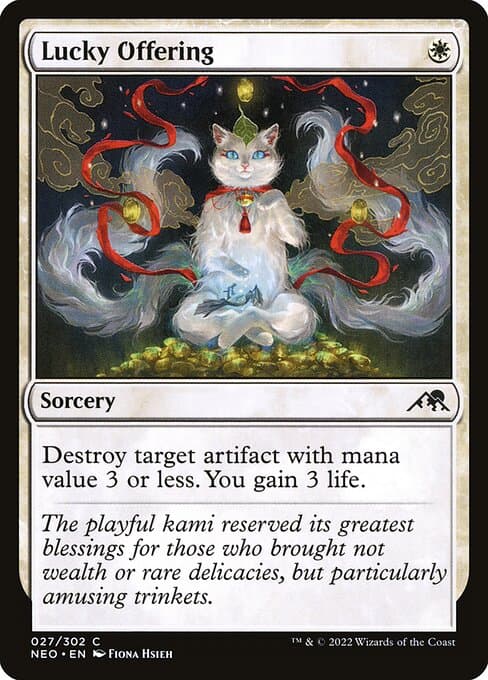 Lucky Offering from Kamigawa: Neon Dynasty (Common)