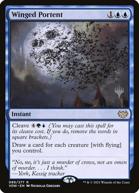 Winged Portent from Innistrad: Crimson Vow Promos (Rare)