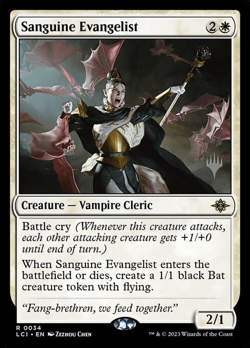 Sanguine Evangelist from The Lost Caverns of Ixalan Promos (Rare)