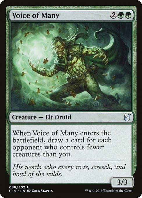 Voice of Many from Commander 2019 (Uncommon)