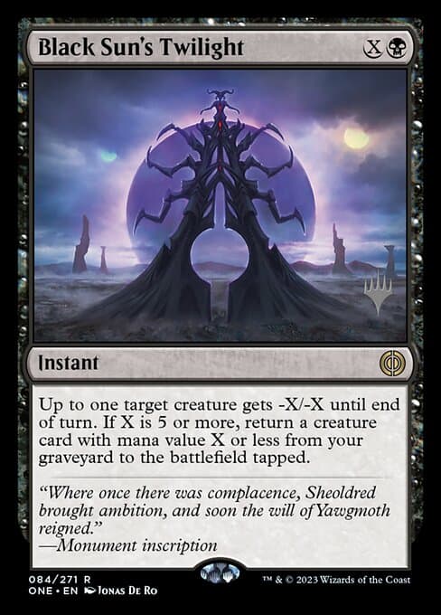 Black Sun's Twilight from Phyrexia: All Will Be One Promos (Rare)