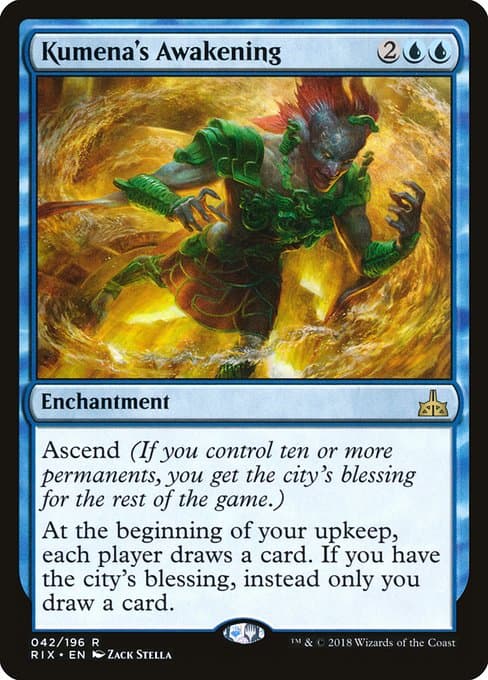 Kumena's Awakening from Rivals of Ixalan (Rare)