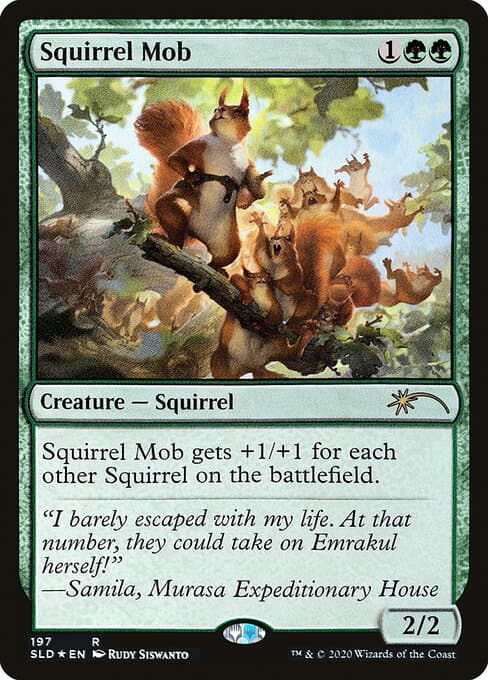 Squirrel Mob from Secret Lair Drop (Rare)