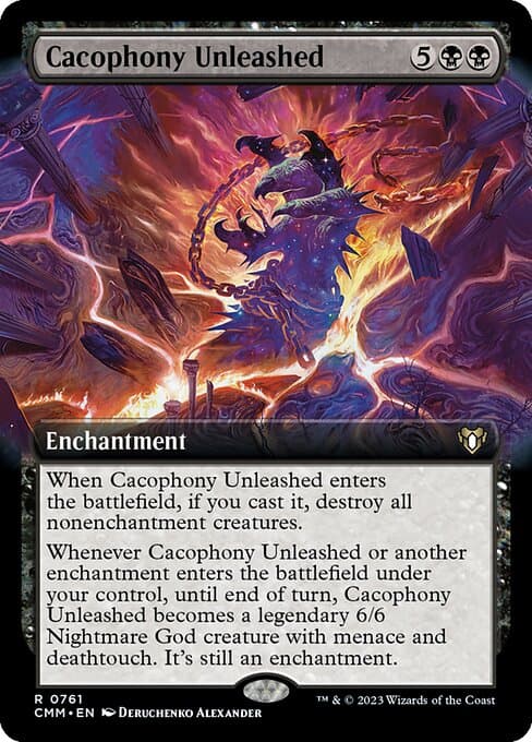 Cacophony Unleashed from Commander Masters (Rare)