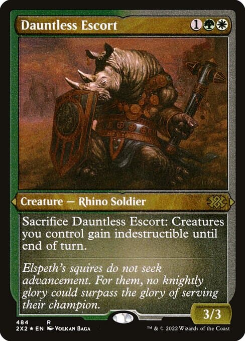 Dauntless Escort from Double Masters 2022 (Rare)