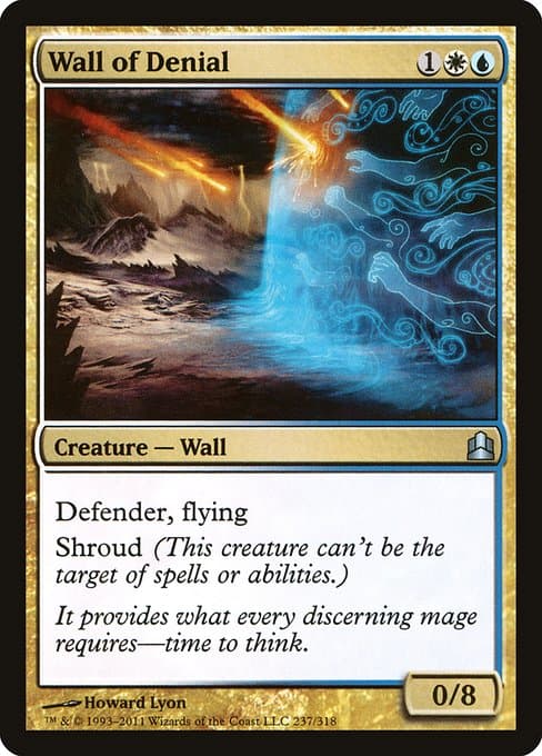 Wall of Denial from Commander 2011 (Uncommon)