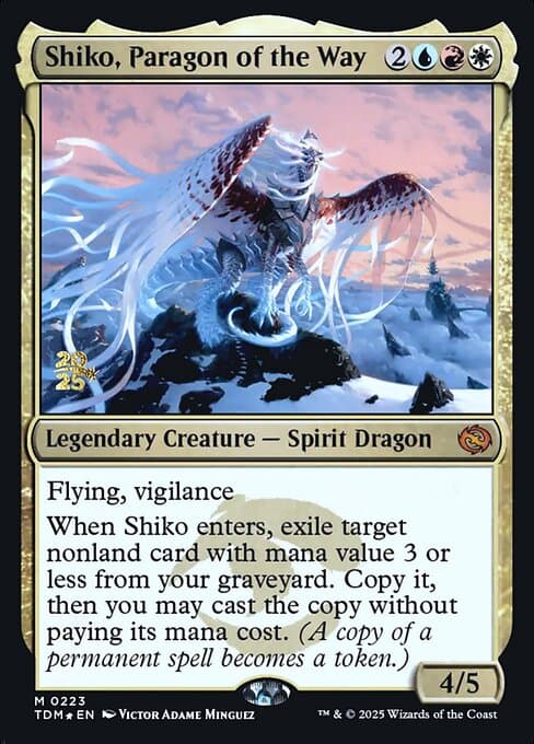 Shiko, Paragon of the Way from Tarkir: Dragonstorm Promos (Mythic)