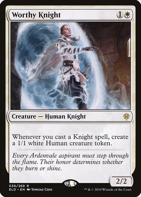 Worthy Knight from Throne of Eldraine (Rare)