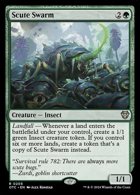 Scute Swarm from Outlaws of Thunder Junction Commander (Rare)