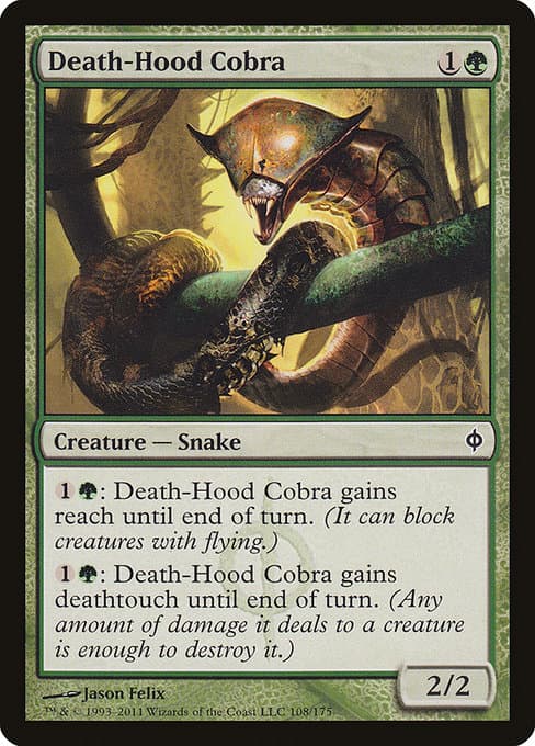 Death-Hood Cobra from New Phyrexia (Common)
