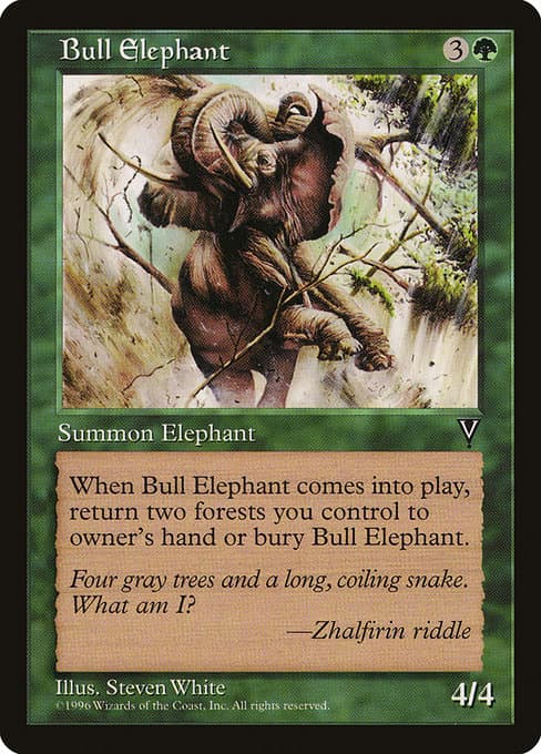Bull Elephant from Visions (Common)