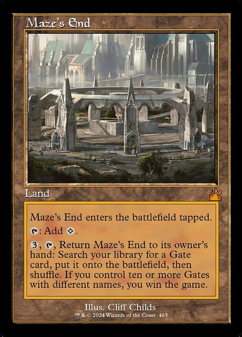 Maze's End from Ravnica Remastered (Mythic)
