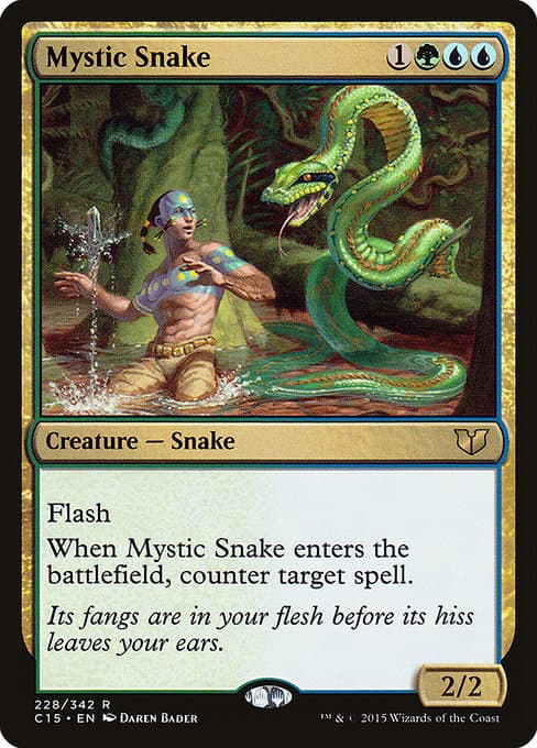 Mystic Snake from Commander 2015 (Rare)