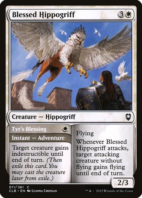 Blessed Hippogriff // Tyr's Blessing from Commander Legends: Battle for Baldur's Gate (Common)