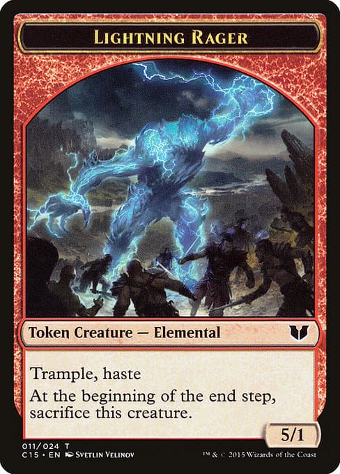 Lightning Rager from Commander 2015 Tokens (Common)
