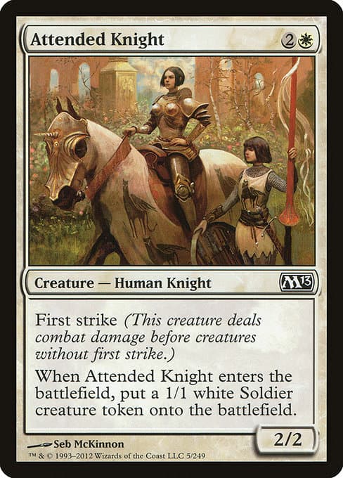 Attended Knight from Magic 2013 (Common)
