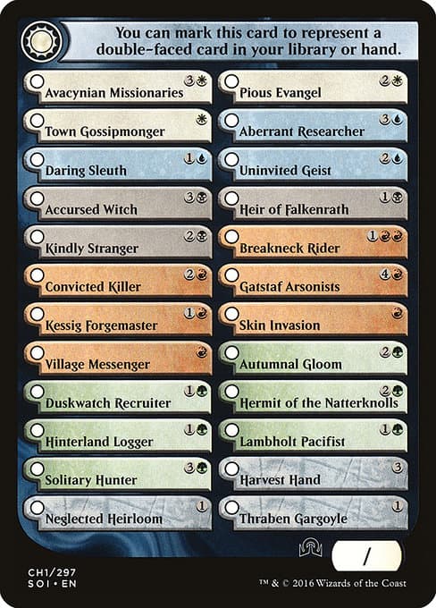 Shadows Over Innistrad Checklist 1 (Common)