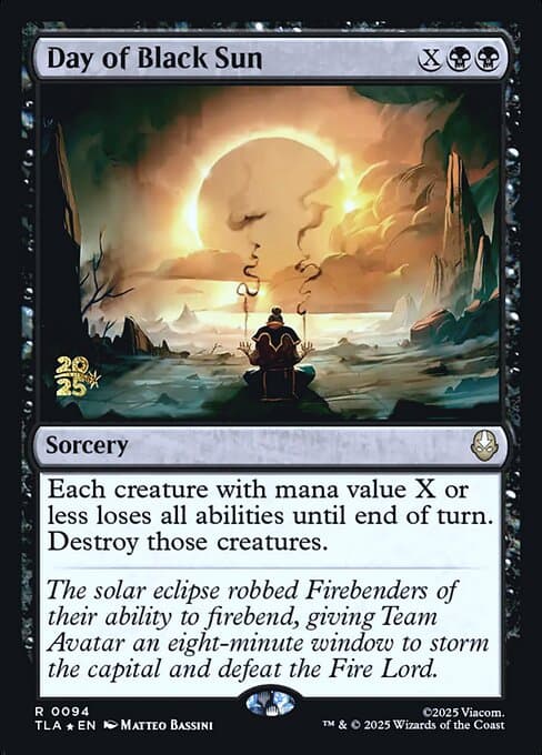 Day of Black Sun from Avatar: The Last Airbender Promos (Rare)