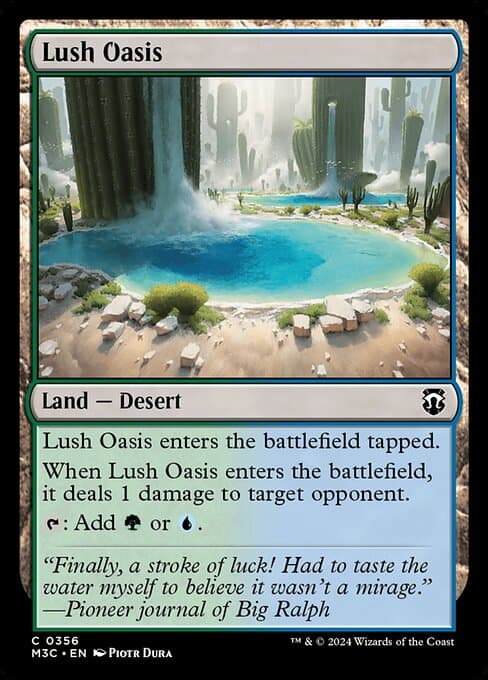 Lush Oasis from Modern Horizons 3 Commander (Common)