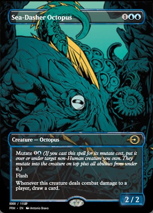 Sea-Dasher Octopus from Magic Online Promos (Rare)