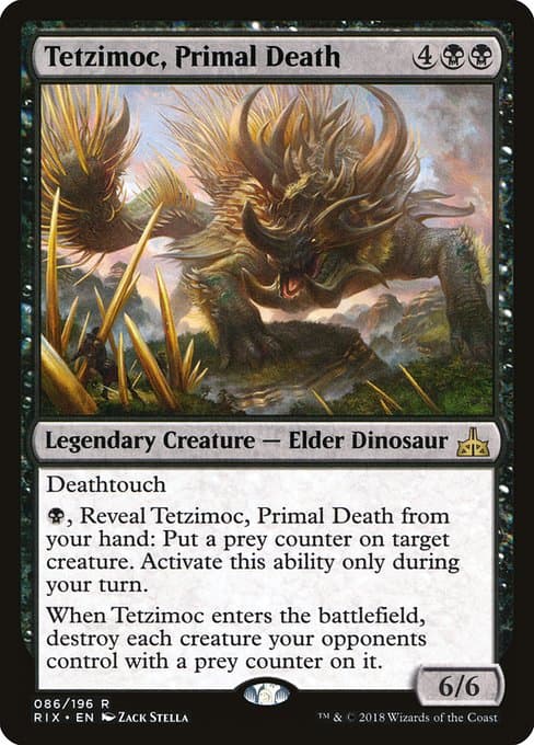 Tetzimoc, Primal Death from Rivals of Ixalan (Rare)