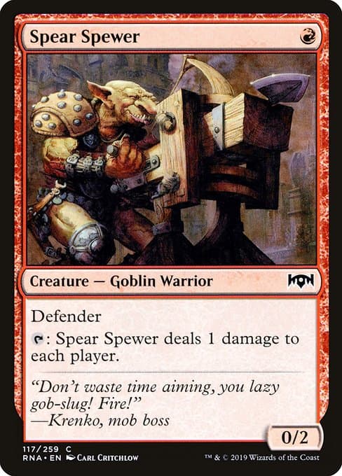Spear Spewer from Ravnica Allegiance (Common)