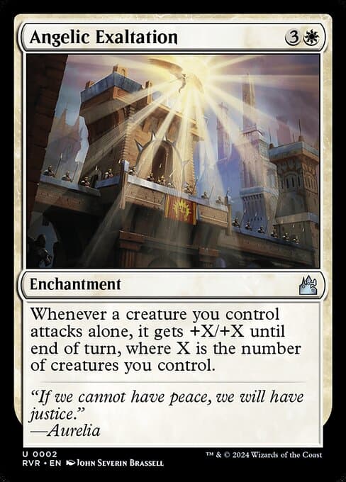 Angelic Exaltation from Ravnica Remastered (Uncommon)