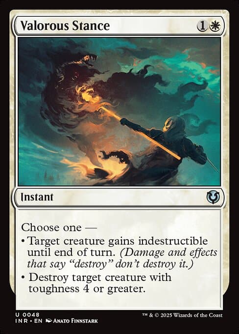 Valorous Stance from Innistrad Remastered (Uncommon)